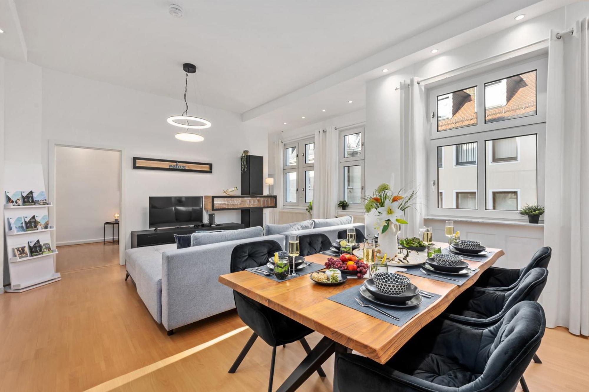 Ferienwohnung Blassdoerfer - Modernes Apartment In Bester Lage Und 93 Qm2 Bad Kissingen Bagian luar foto