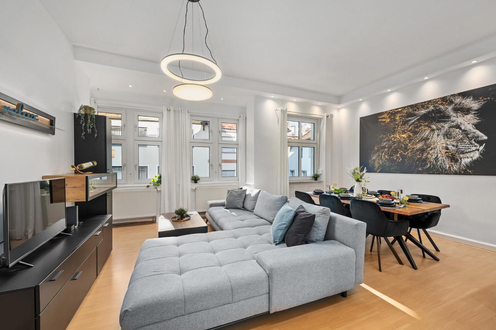 Ferienwohnung Blassdoerfer - Modernes Apartment In Bester Lage Und 93 Qm2 Bad Kissingen Bagian luar foto